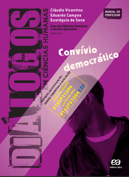capa diálogos ciências humanas convívio democrático PNLD 2021