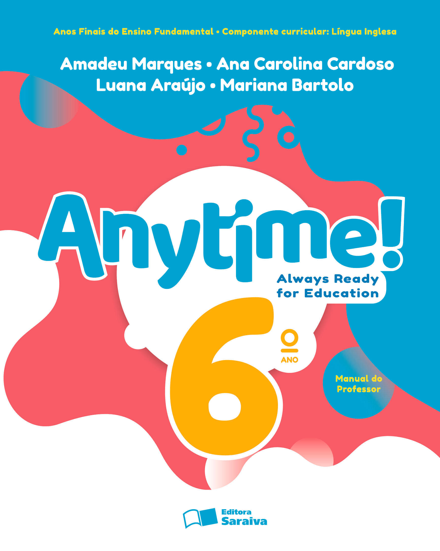 Capa PNLD 2024 Anytime! 6º ano