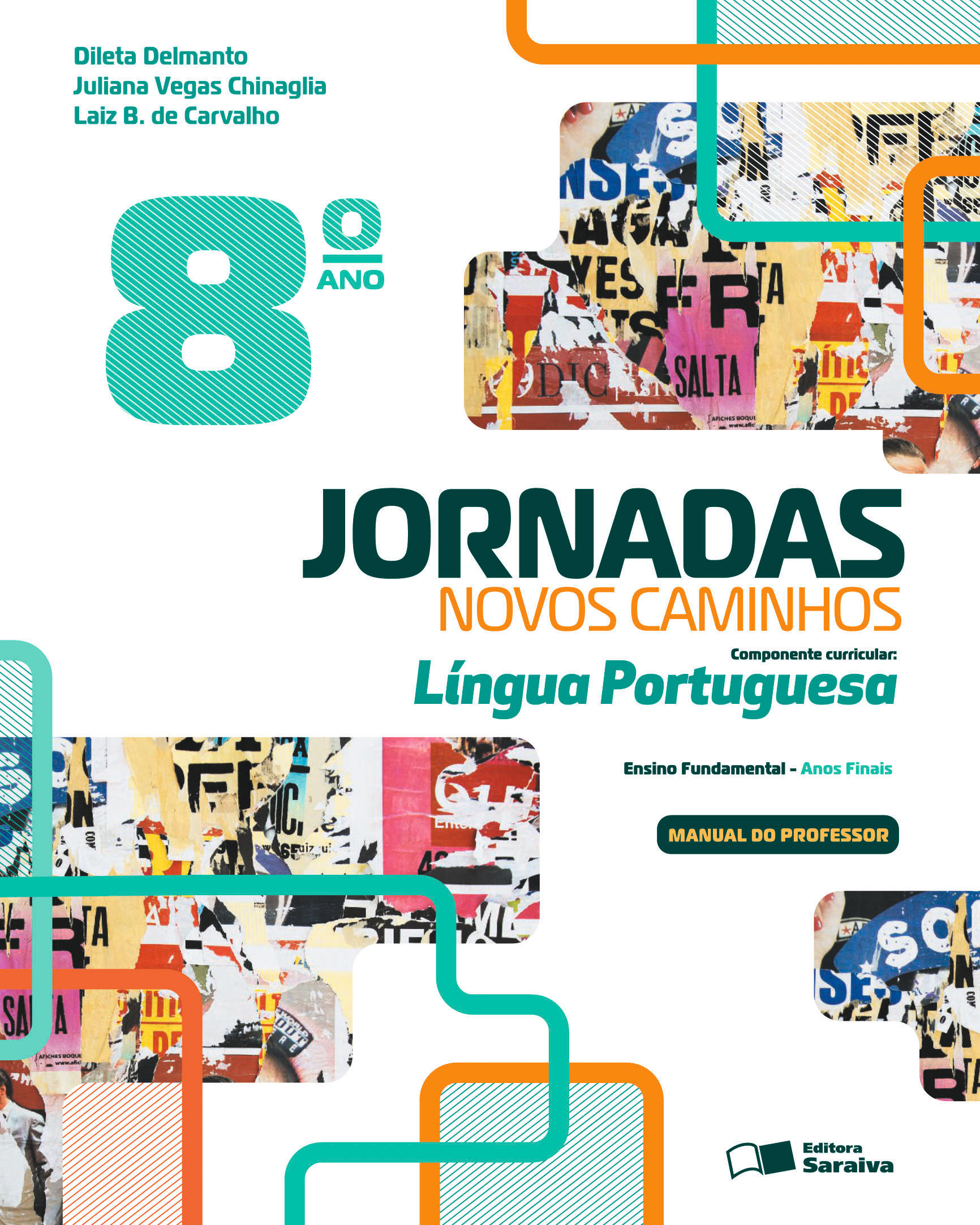 Capa PNLD 2024 Jornadas Língua Portuguesa 8º ano