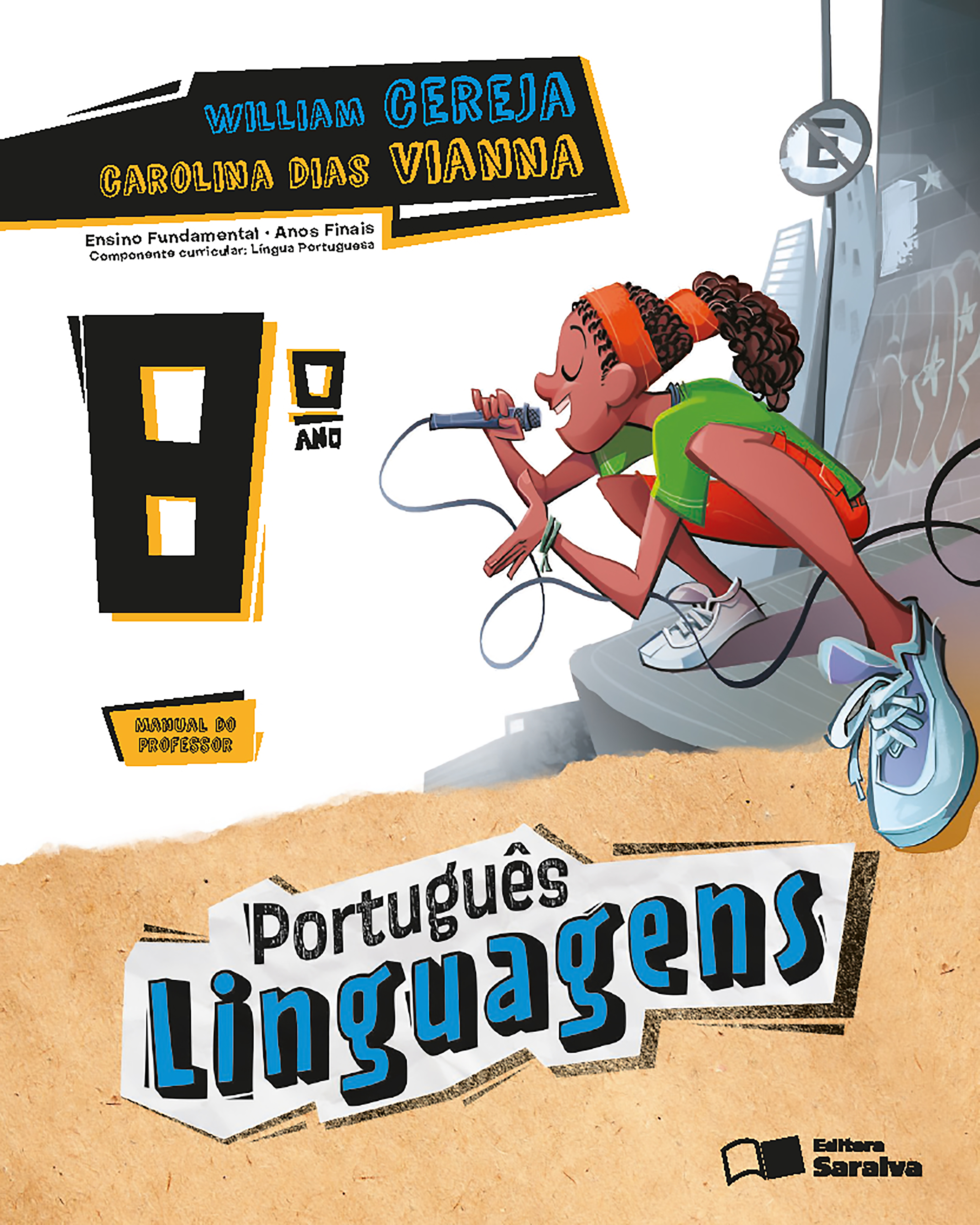 Capa PNLD 2024 Português Linguagens 8º ano