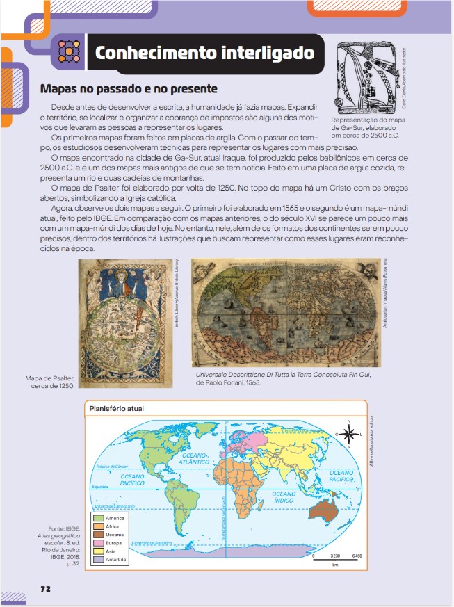 Jornadas Novos Caminhos - Geografia, 6º ano, p. 72