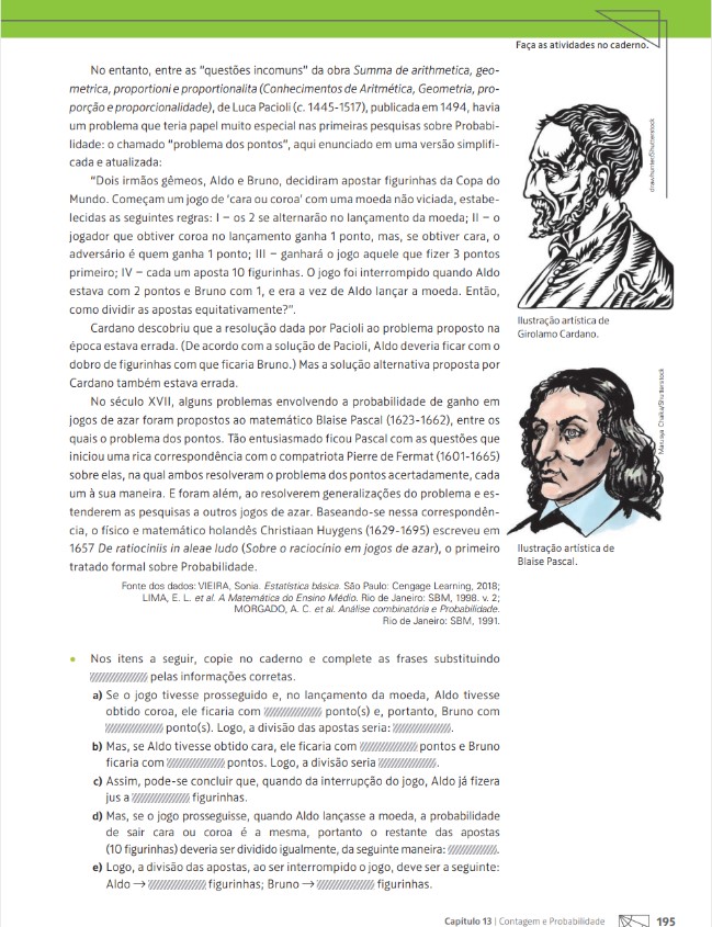 Matemática e Realidade 9º ano pág. 195