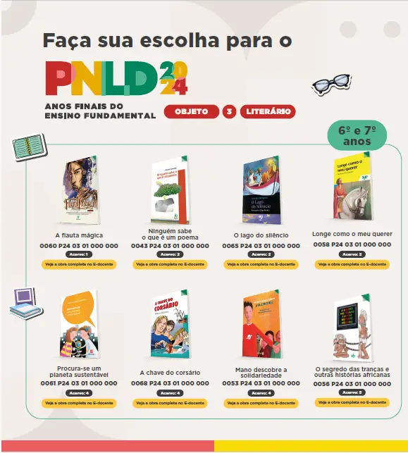 Capa Folder Cola PNLD 2024