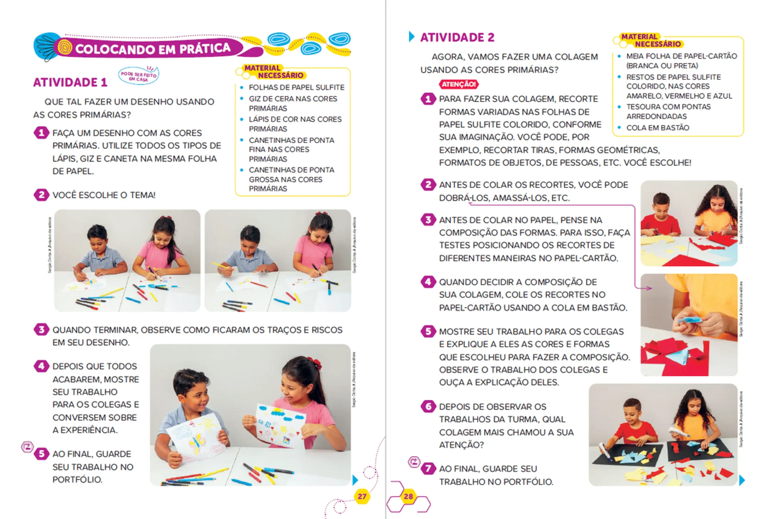 Ápis Mais Arte - 2º ano - Páginas 27 e 28