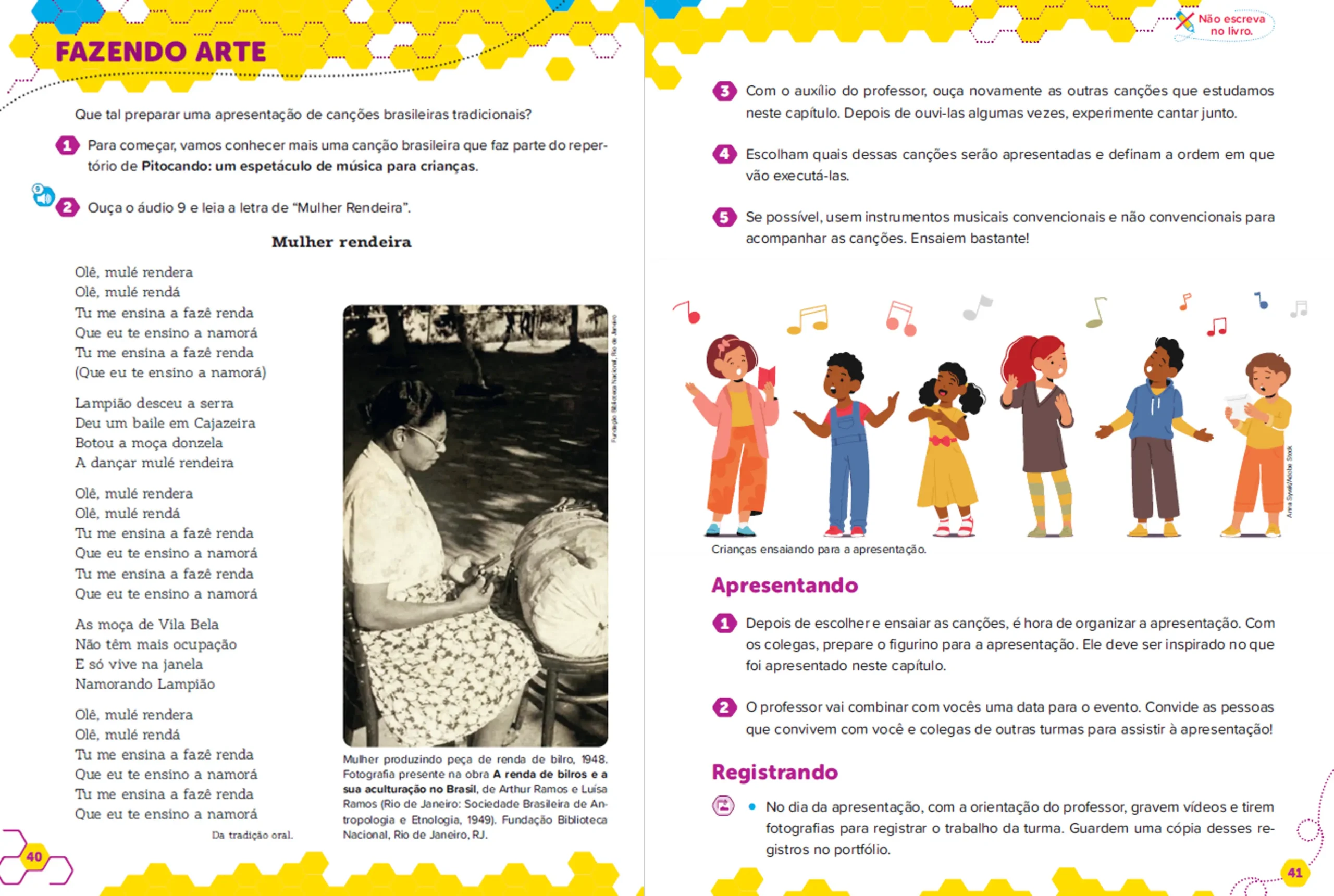 Ápis Mais Arte - 4º ano - Páginas 40 e 41