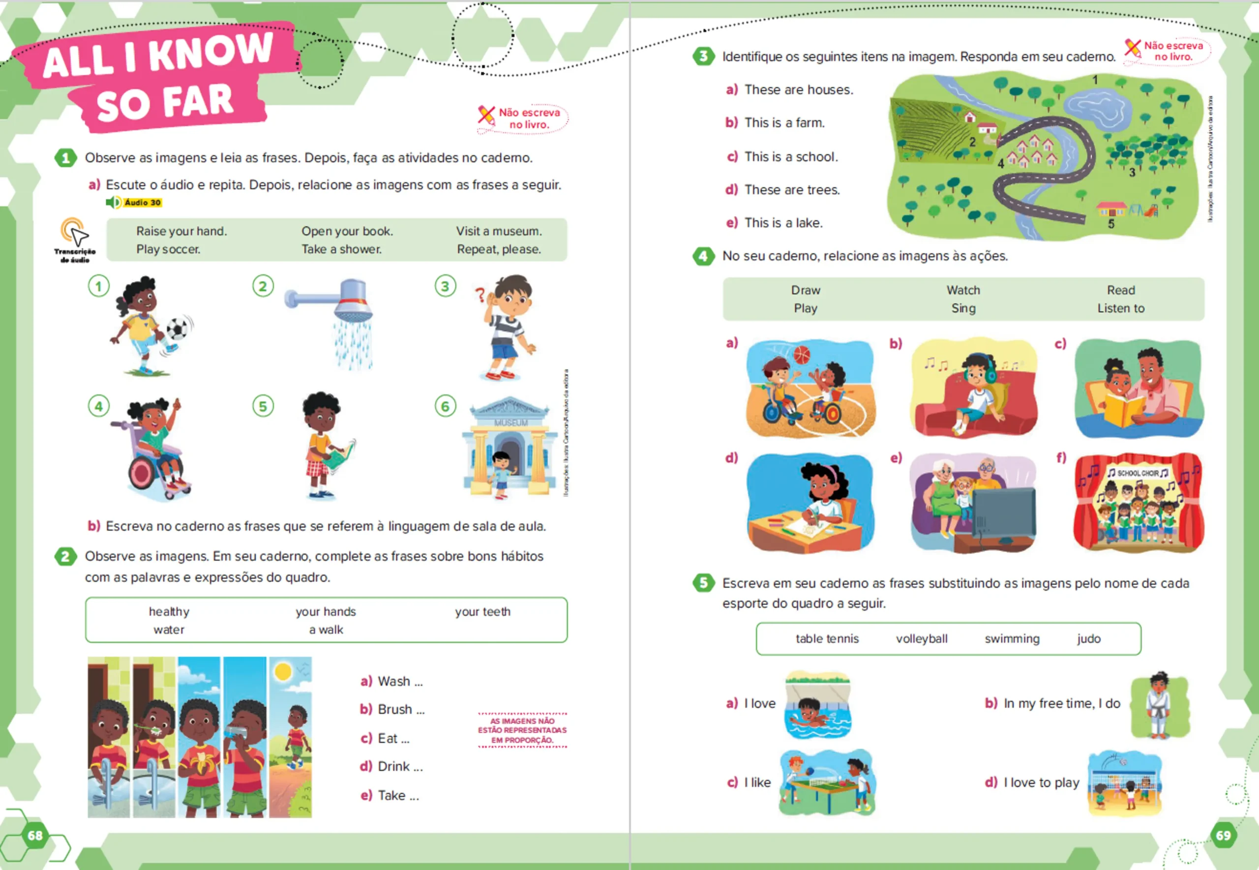 Ápis Mais Língua Inglesa - 3º ano - Páginas 68 e 69