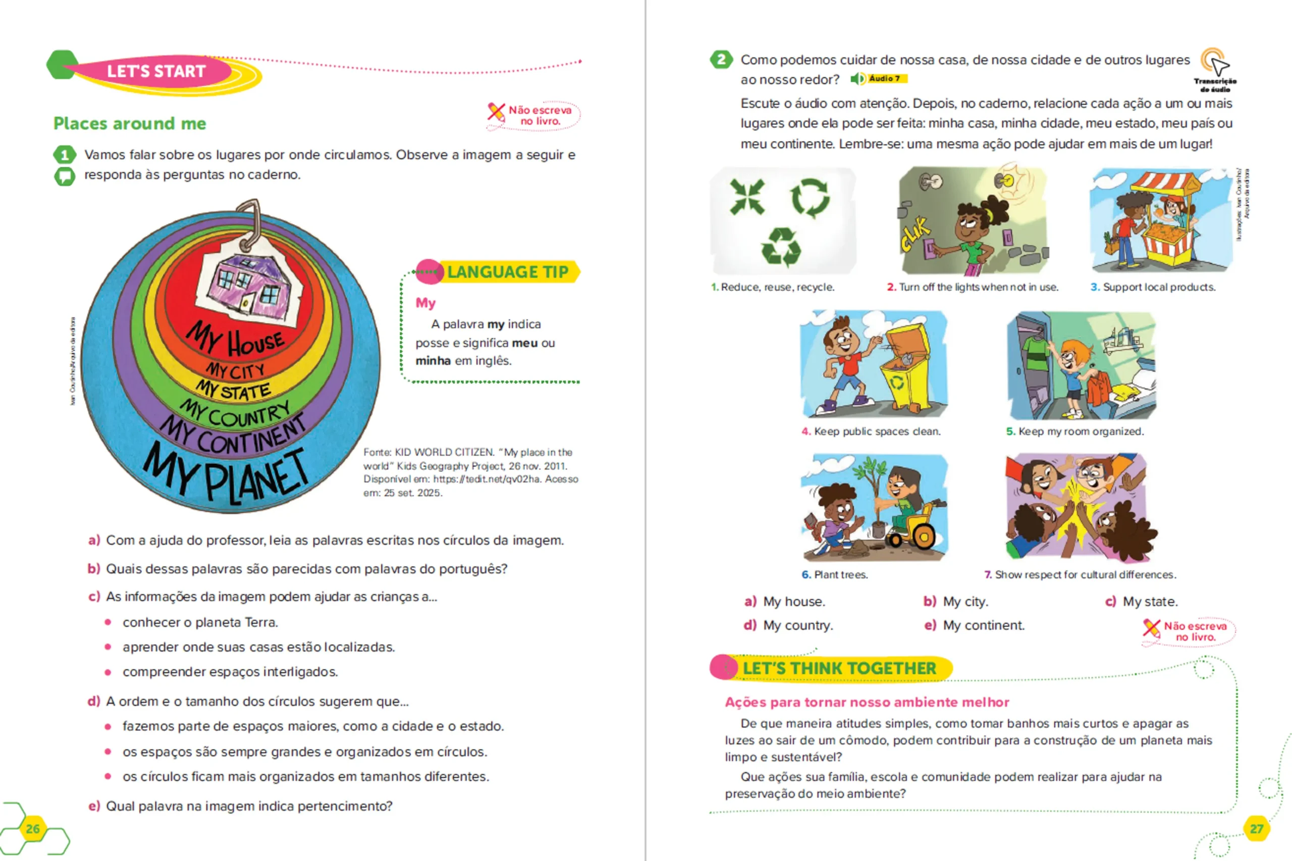 Ápis Mais Língua Inglesa - 4º ano - Páginas 26 e 27