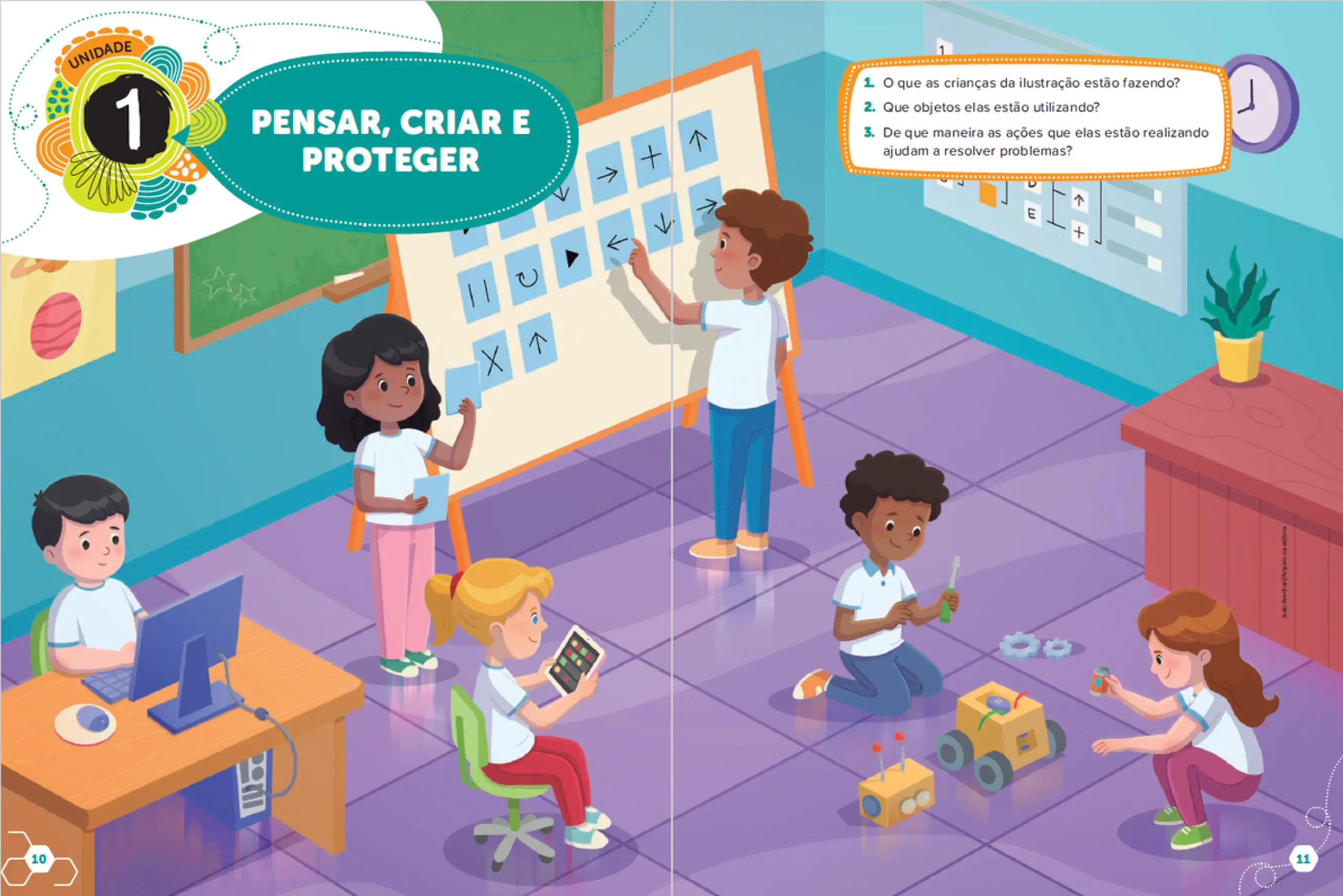 Ápis Mais educação digital - 3º ao 5º ano - Páginas 10 e 11