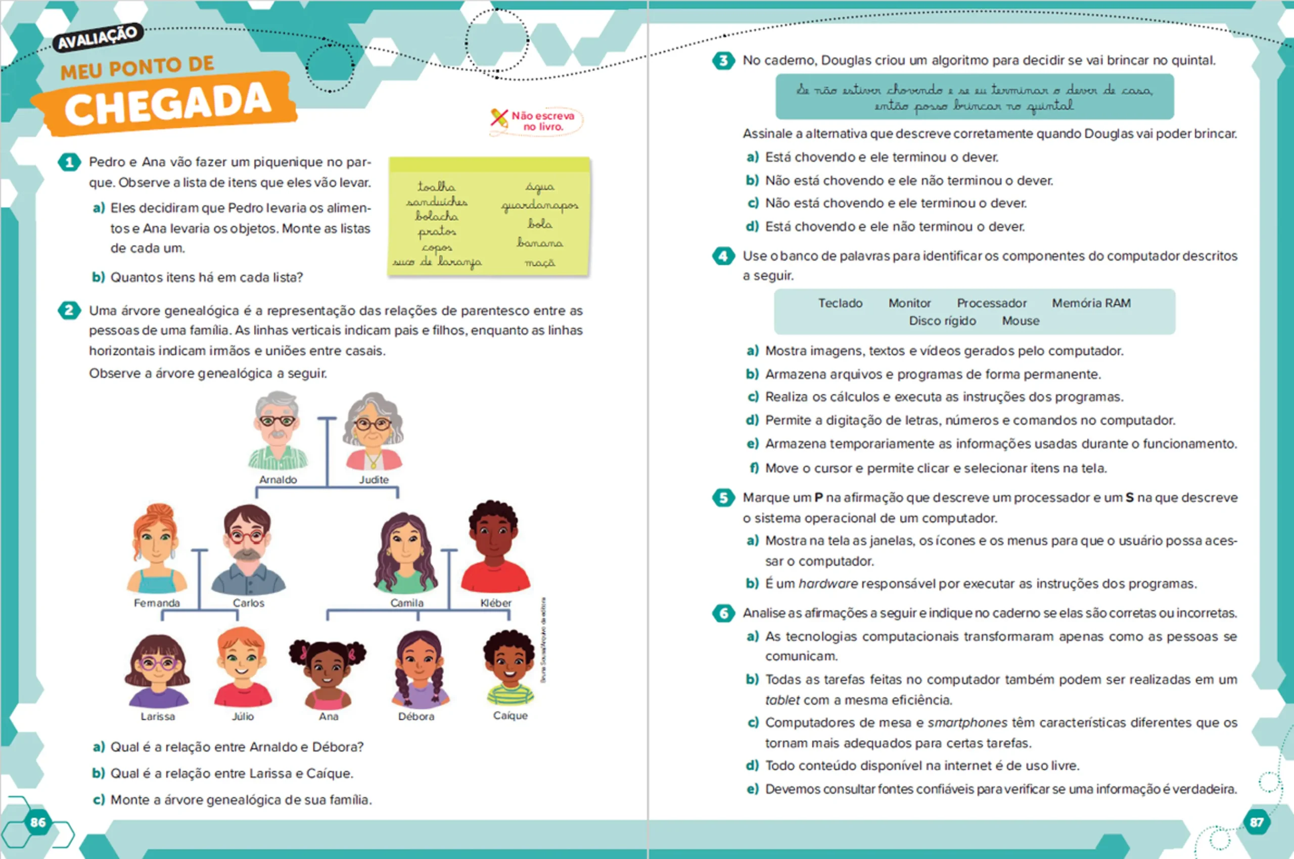 Ápis Mais educação digital - 3º ao 5º ano - Páginas 86 e 87