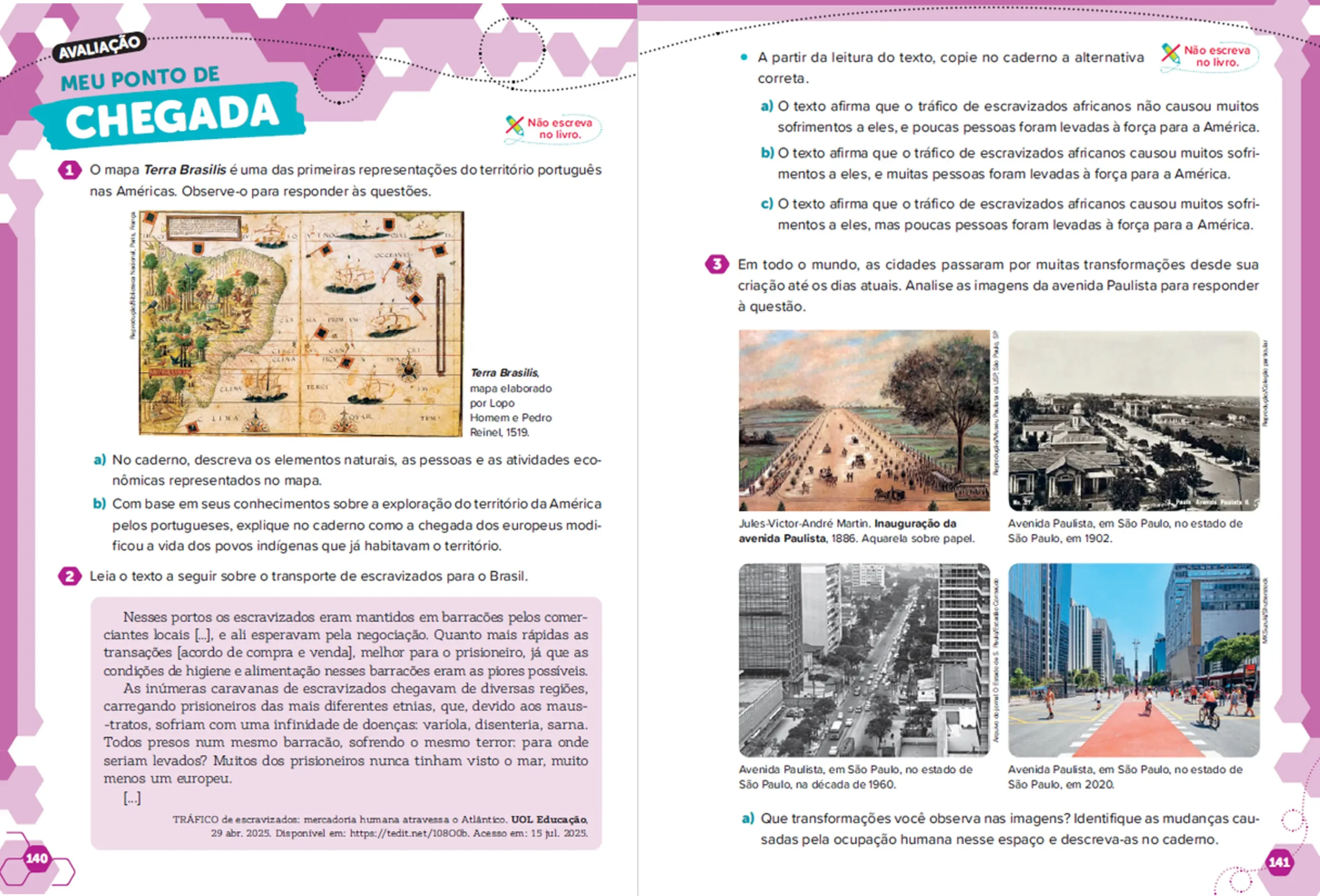 Ápis Mais história - 4º ano - Páginas 140 e 141