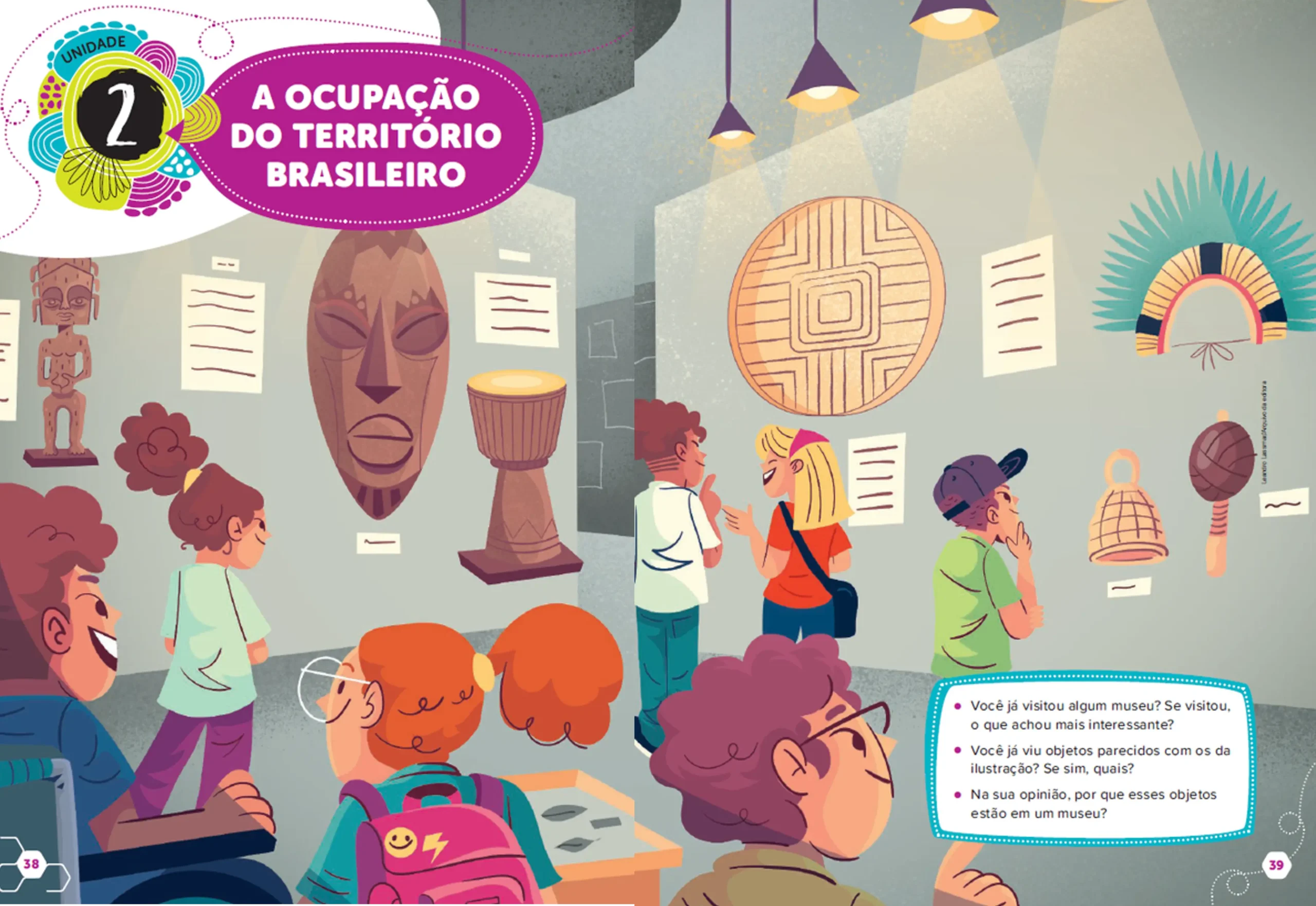 Ápis Mais história - 4º ano - Páginas 38 e 39