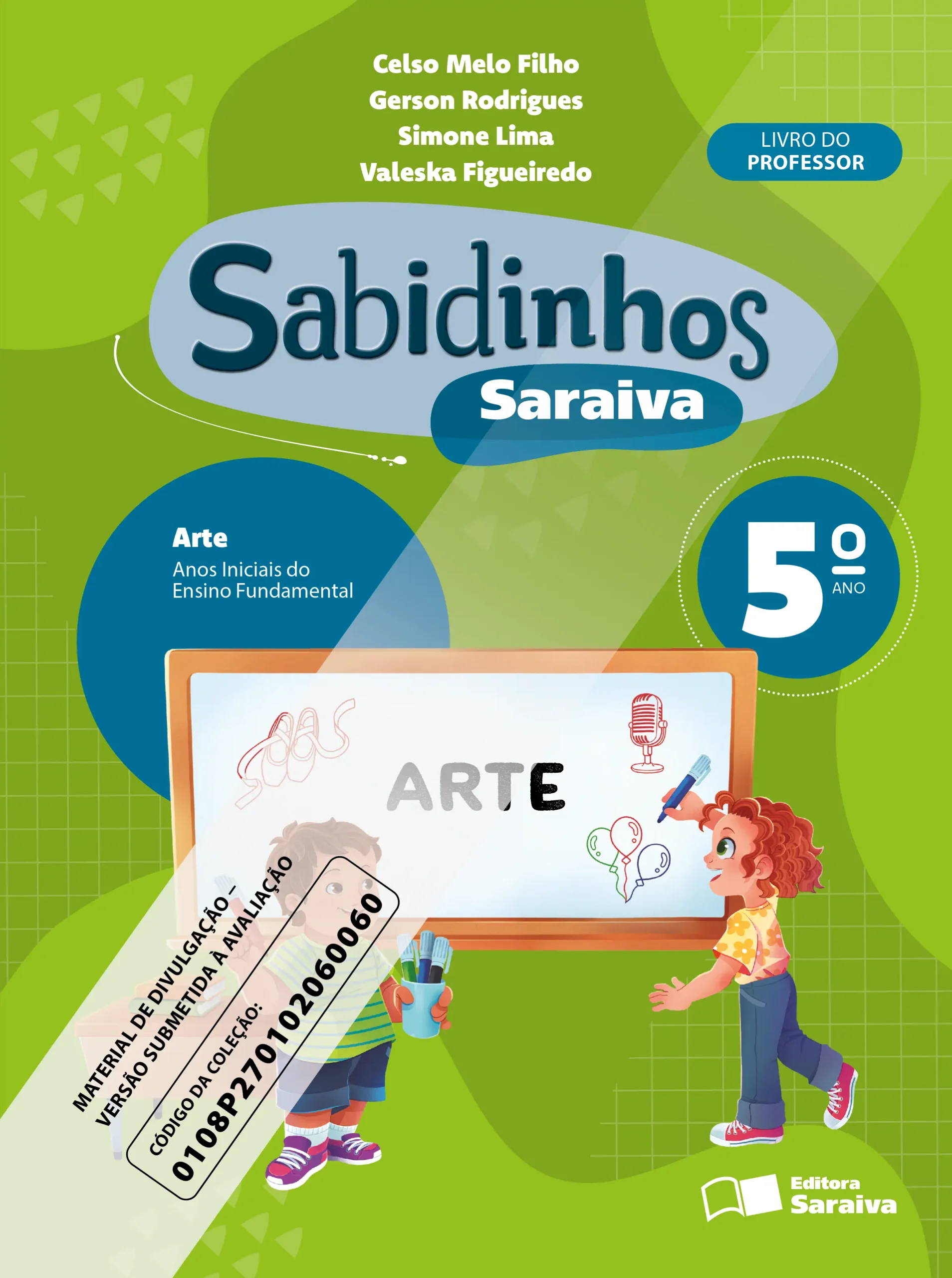 Sabidinhos Saraiva: Arte (5º ano) | PNLD 2027