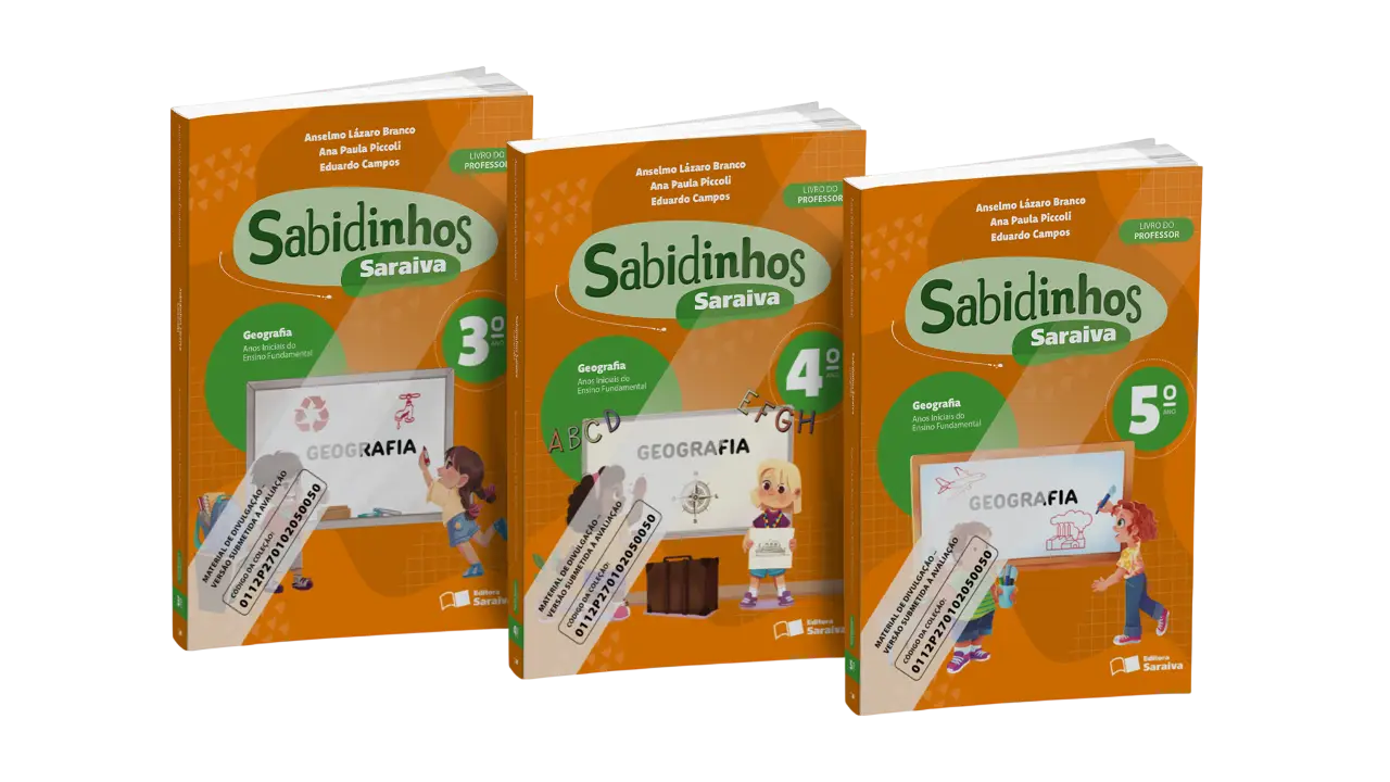 Sabidinhos Saraiva Geografia | 3º ao 5º ano | PNLD 2027