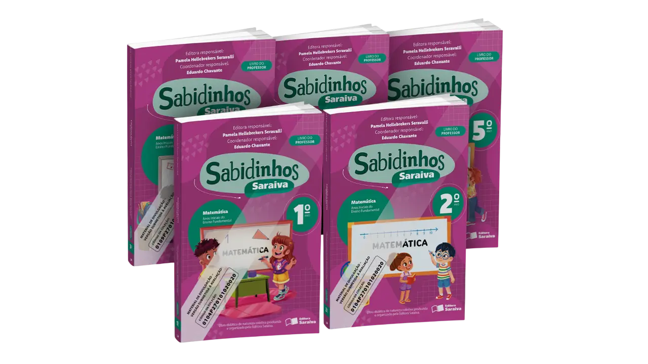 Sabidinhos Saraiva Matemática | 1º ao 5º ano | PNLD 2027