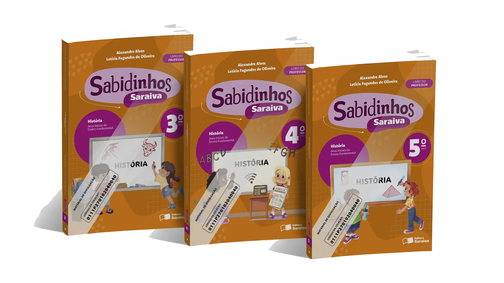 Sabidinhos Saraiva História | 3º ao 5º ano | PNLD 2027