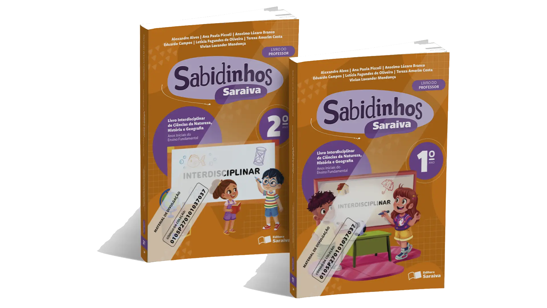 Sabidinhos Saraiva: Livro Interdisciplinar de Ciências da Natureza, História e Geografia | 1º ao 2º Ano | PNLD 2027